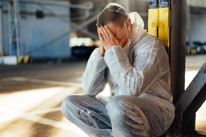 Stressed person